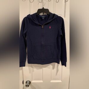 Navy Blue Kids Hoodie by Polo by Ralph Lauren Size XL(16)